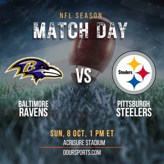 Baltimore Ravens vs Pittsburgh Steelers Live Stream, Roster, Fixture, Team Stats, Prediction, Tickets