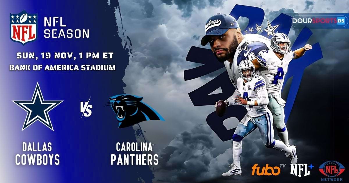 Dallas Cowboys vs Carolina Panthers Live Stream, Roster, Fixture, Team Stats, Prediction, Tickets