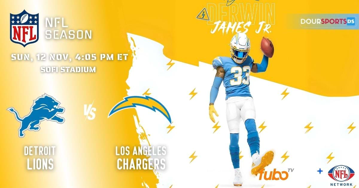 Detroit Lions vs Los Angeles Chargers Live Stream, Roster, Fixture, Team Stats, Prediction, Tickets